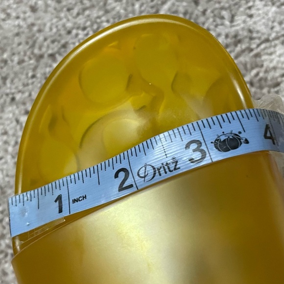 Coach Yellow Slides Size 7 Ulyssa Rubber Slide Buttercup - Picture 13 of 13
